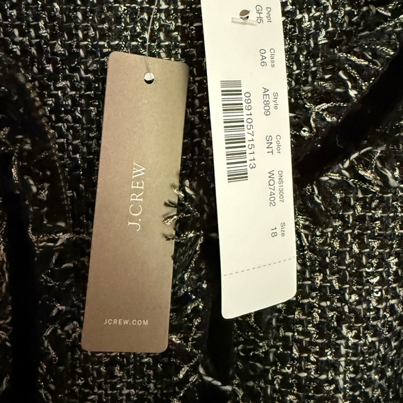 J. Crew Black and Grey Sparkling Tweed Dress and Blazer - Picture 8 of 16